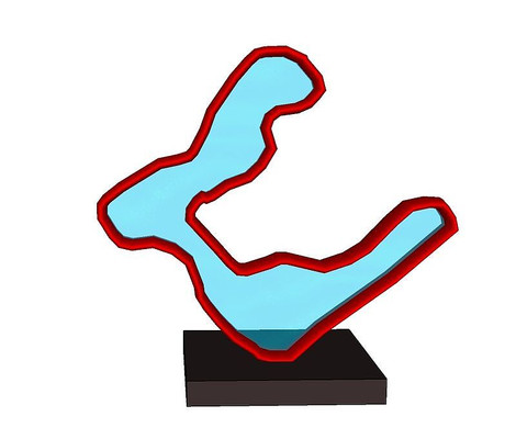 抽象舞者金属雕塑小品su模型 抽象舞者金属雕塑小品su模型