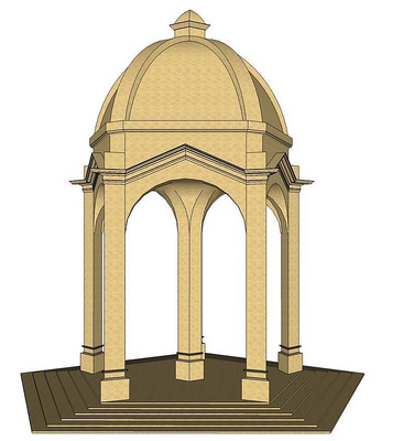 大理石五边亭 大理石五边亭