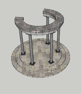 石砌圆形廊架 石砌圆形廊架