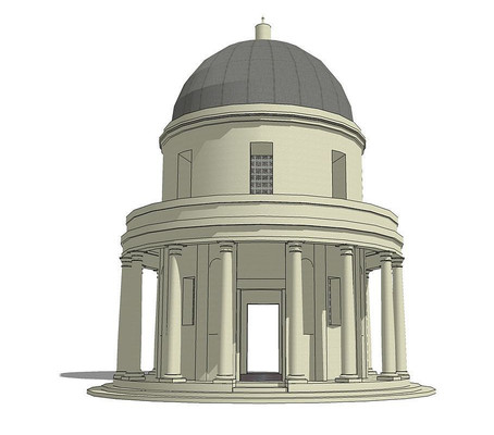 ˫��Բ��ŷʽͤ skp