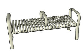 简约多人金属坐凳模型 简约多人金属坐凳模型