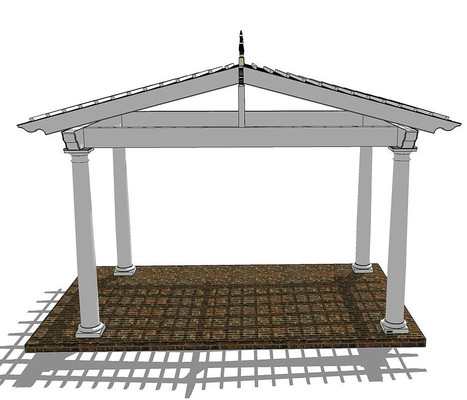 简约四角亭 简约四角亭