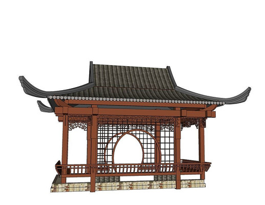 中式框景休闲亭 中式框景休闲亭