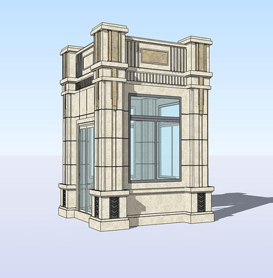 欧式平顶保安亭 欧式平顶保安亭