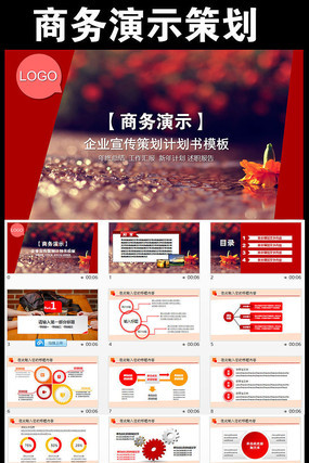 商业策划书创业计划项目投资PPT模板