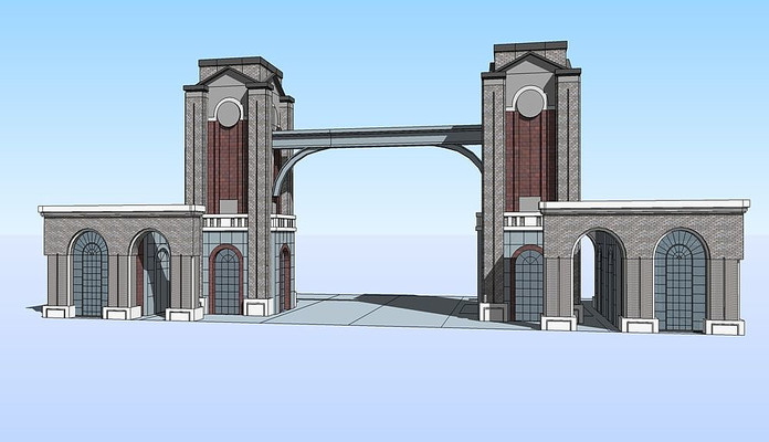 ��ɫ����¥���δ��� skp