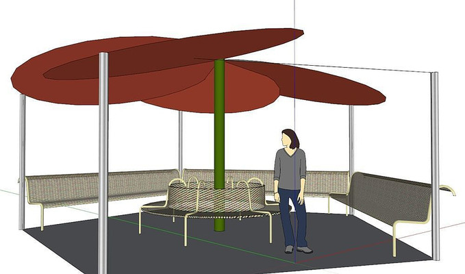 圆顶休闲廊架 圆顶休闲廊架
