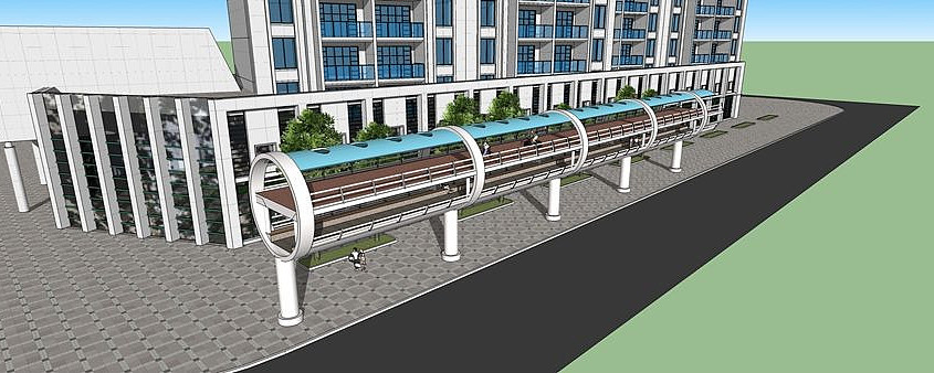 ˫��ԲͲ���� skp