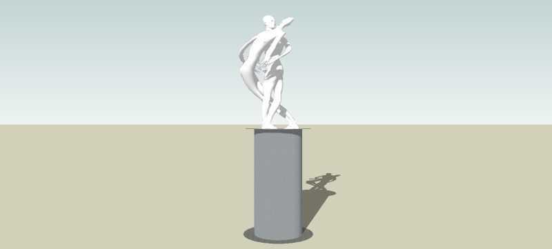 抽象人物雕塑模型 抽象人物雕塑模型