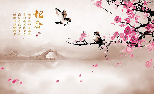 水乡电视背景墙 水乡电视背景墙