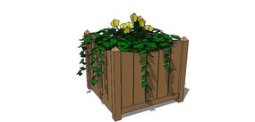简约木制种植箱 简约木制种植箱