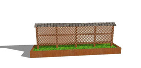 木制屏风种植箱 木制屏风种植箱