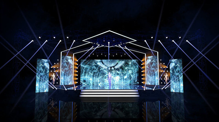 渠道网年会舞美设计 渠道网年会舞美设计