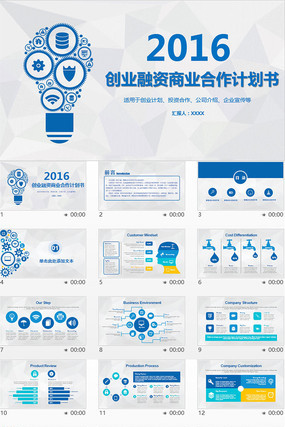 2016ҵҵƻ̬PPTģ ppt