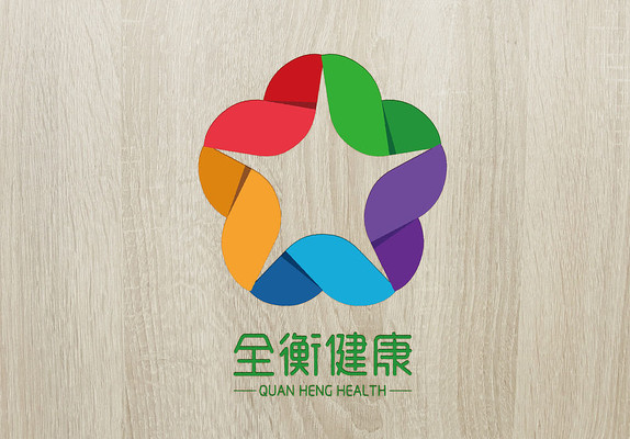 彩色大气健康logo 彩色大气健康logo