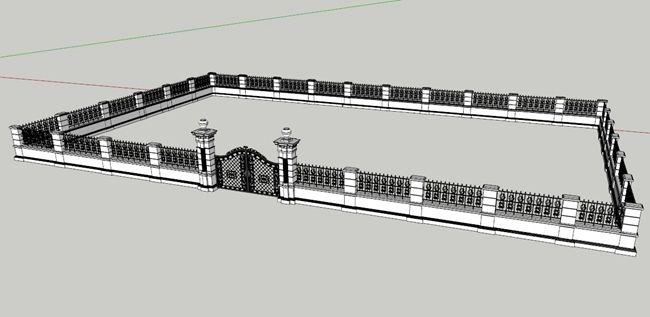 欧式铁艺围栏墙 欧式铁艺围栏墙