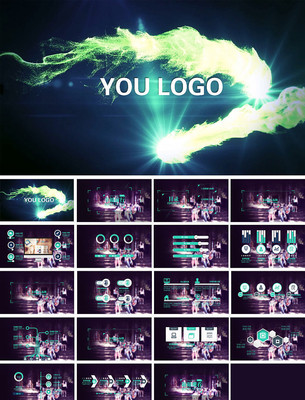 创意商务时尚现代工作报告ppt模板