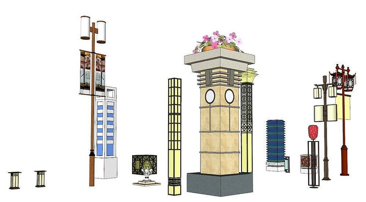 景观灯套装路边灯柱 景观灯套装路边灯柱