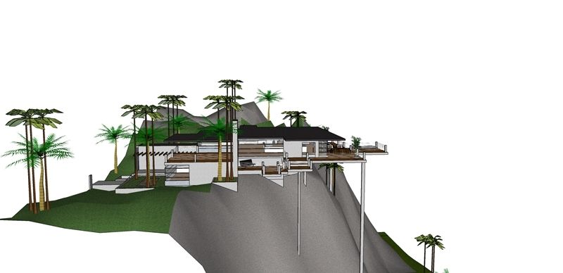 山体崖壁高架平台度假别墅 山体崖壁高架平台度假别墅