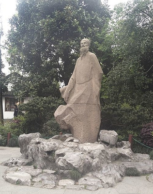 古人夫子雕塑
