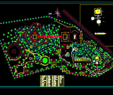 ����滮��ƽ��ͼ dwg