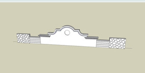 �򵥴�����ɫ��ǽ skp