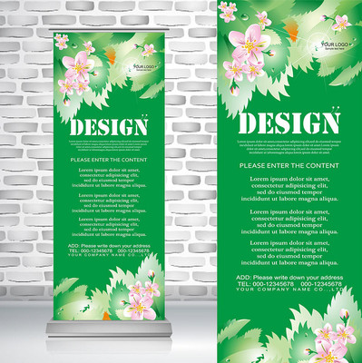 高清精美细腻花卉时尚易拉宝 高清精美细腻花卉时尚易拉宝