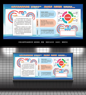 企业文化墙宣传栏 企业文化墙宣传栏