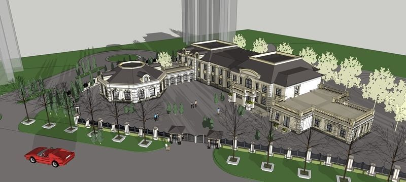 法式幼儿园模型 法式幼儿园模型