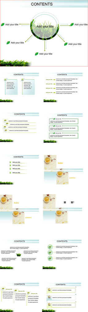 ��ɫ���pptģ��