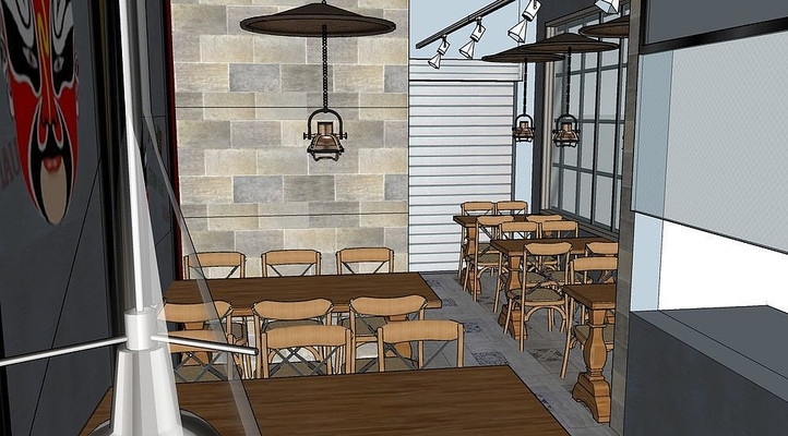 草图设计室内工装餐厅skp 草图设计室内工装餐厅skp