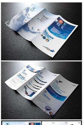 企业宣传大气三折页 企业宣传大气三折页
