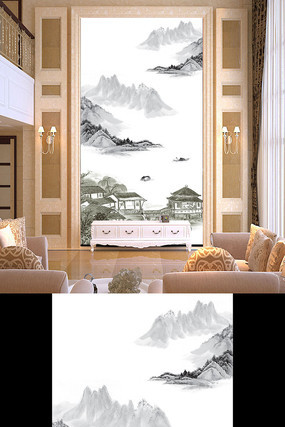 ˮī������ɽˮ�羰�����ظ��� PSD