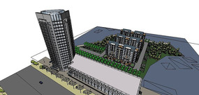 �߲㹫���칫��ͼSU