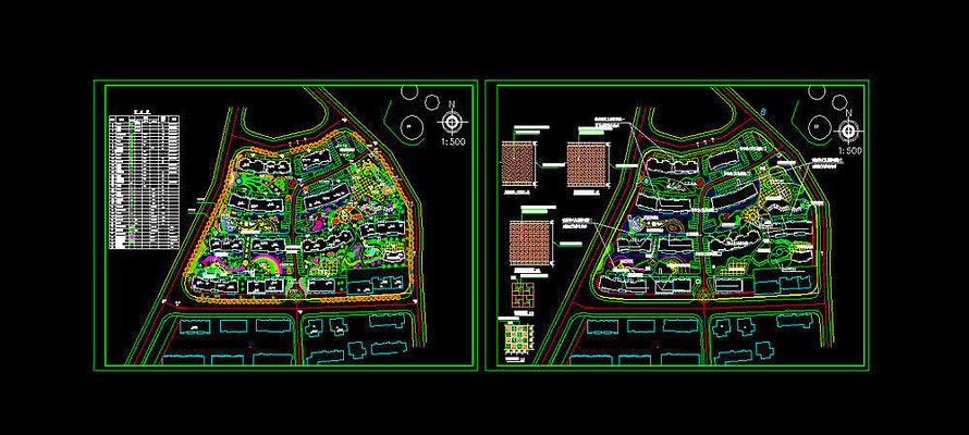 ĳ����С��ƽ��滮ͼ dwg