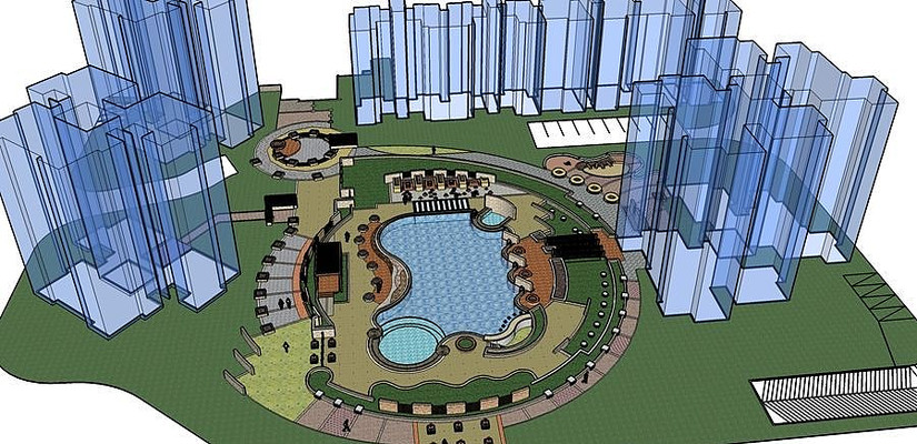 地中海古典水景景观 地中海古典水景景观