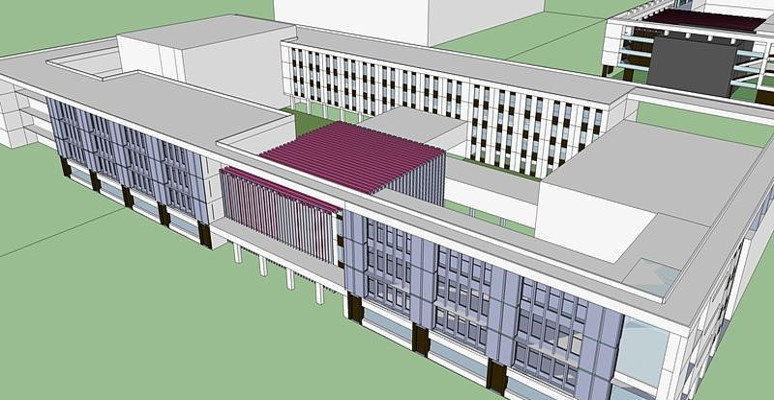 现代学校教学楼 现代学校教学楼