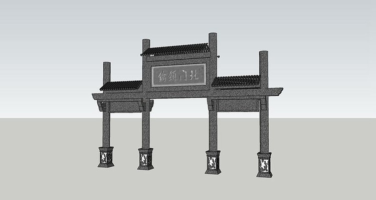 中式仿古牌坊景区大门 中式仿古牌坊景区大门