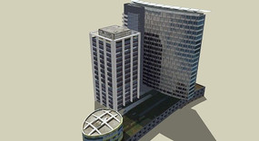 住宅集合建筑模型