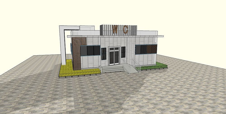 厕所建筑景观模型 厕所建筑景观模型