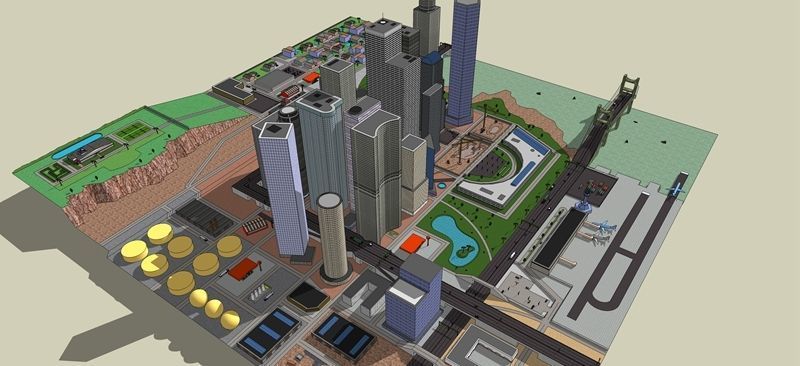 商业圈建筑 商业圈建筑