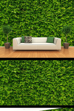 清新绿叶自然健康电视背景墙 清新绿叶自然健康电视背景墙
