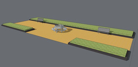 现代白色简约座椅模型 现代白色简约座椅模型