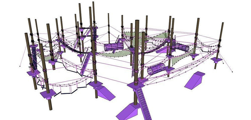 紫色儿童运动设施模型 紫色儿童运动设施模型
