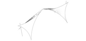 不规则张拉膜模型 不规则张拉膜模型