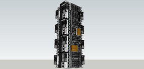 黑白建筑楼 黑白建筑楼