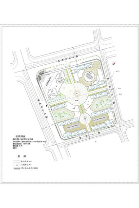 某县城最中心地块商业休闲活动广场规划方案