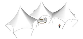 休闲张拉膜和坐凳 休闲张拉膜和坐凳