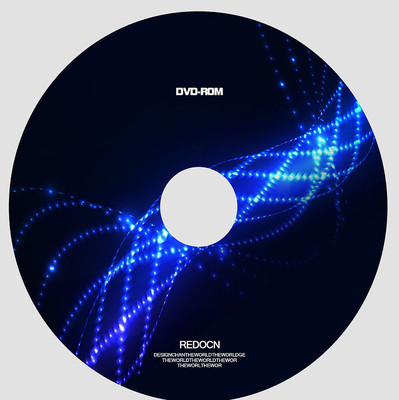 蓝色炫酷光线光盘 蓝色炫酷光线光盘