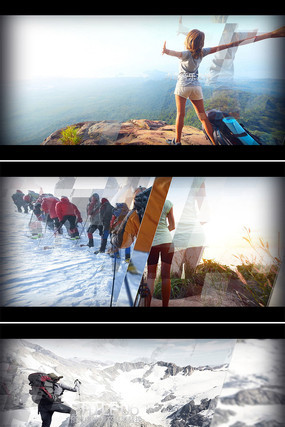 震撼大气三维空间感图片展示模板 震撼大气三维空间感图片展示模板